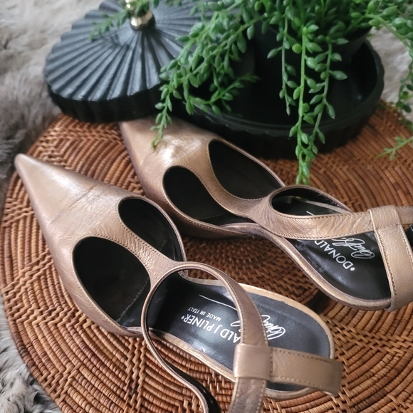 Vintage "couture" distressed "Donald Pliner" 7 1/2 M - Picture 7 of 11